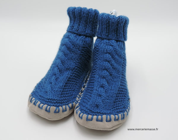 Chaussons-chaussettes Torsade